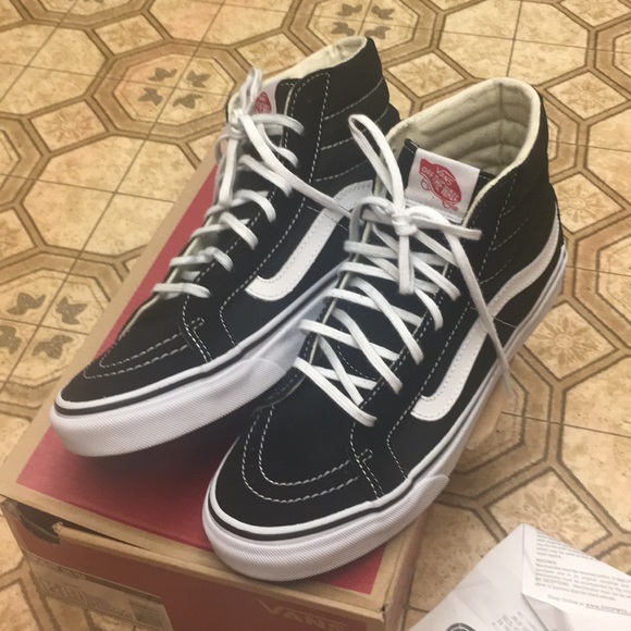 vans sk8 hi slim true white